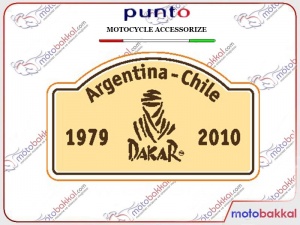 ARGENTİNA-CHİLE DAKAR Punto Sticker Çıkartma
