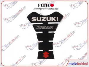 Suzuki İnazuma Siyah Beyaz Kırmızı Tank Pad