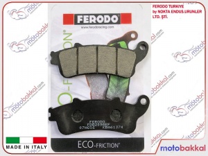 Honda Uyumlu FERODO Ön Sağ-Ön Sol ve Arka Fren Balatası Eco