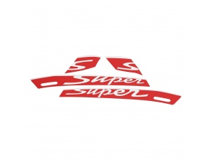 Vespa GTS 300 ie Super - Super Sport 300 ie Kırmızı - Beyaz Çıkartma Seti